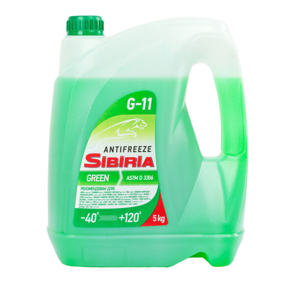 Антифриз 5л Sibiria -40 зеленый G-11