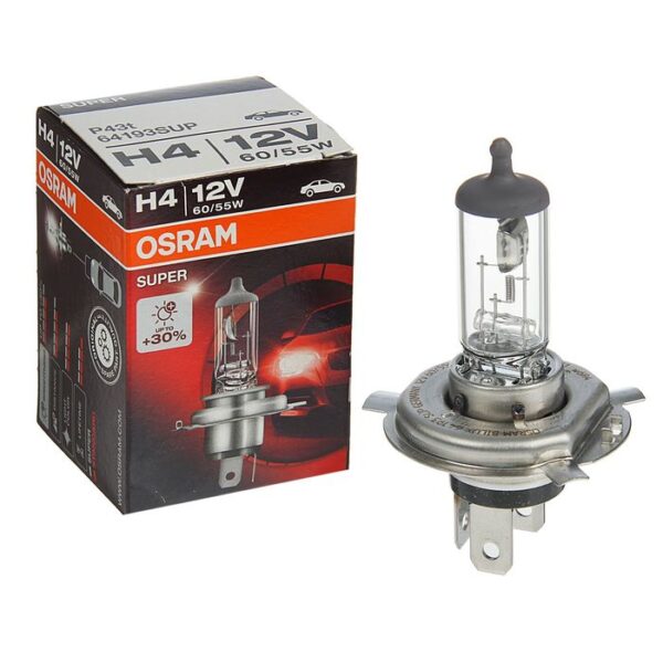 Лампа Н4 12-60/55 Osram +30% (64193SUP) ориг.