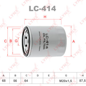 Фильтр масл. Mitsubichi Lancer LYNX LC414 (аналог W610/3)