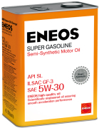 Масло Eneos 5w30 полусинтетика 4л Super Gasoline ... api: SL; acea: A3; ilsac: GF-5